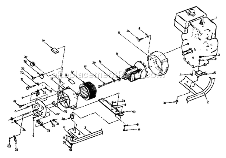 Page A Diagram and Parts List for 9175-0  Briggs and Stratton Generator